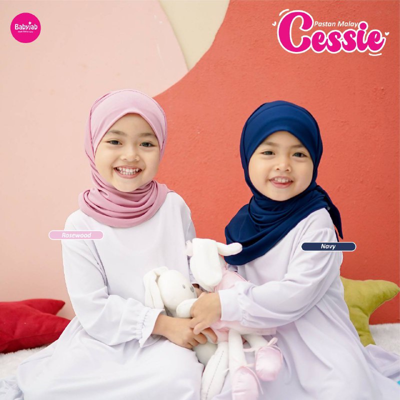 Babyjab Pastan Malay Cessie Hijab Anak Lucu Perempuan - Baby Jab Jilbab Bayi Cewek Usia 1 2 3 4 5 6 7 Tahun