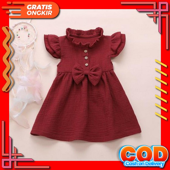 Daster Dres Baju Harian Pakaian Anak Umur 2 3 4 5 6 7 8 Tahun Perempuan Import Bahan Kaos Katun Kore