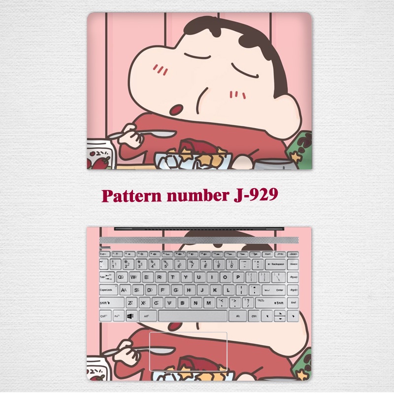 2pcs Stiker Pelindung Laptop Universal Motif Crayon Shin-chan Bahan VINYL Ukuran 12 13 14 15.6 Inch