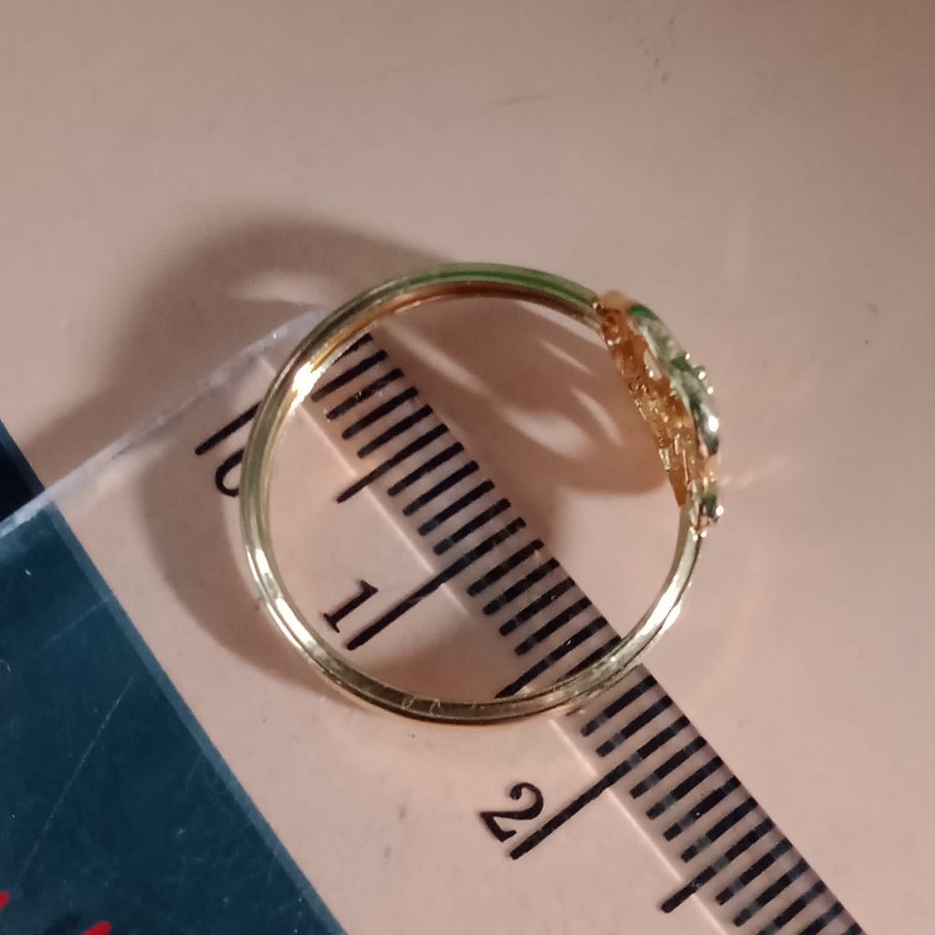 Cincin emas 17K - 0.9 gr kadar 750 - 3997