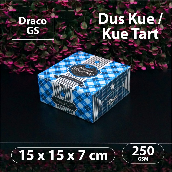 Dus Motif 15 x 15 x 7 cm - Draco GS - Dus Kue - Cake Box