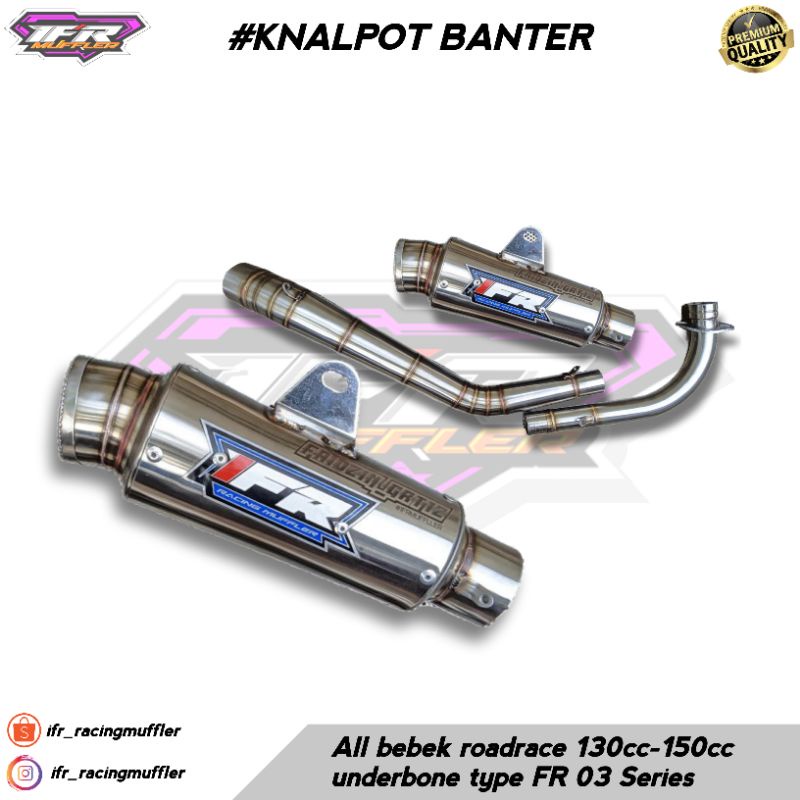 Knalpot Roadrace all bebek 115-130cc original IFR