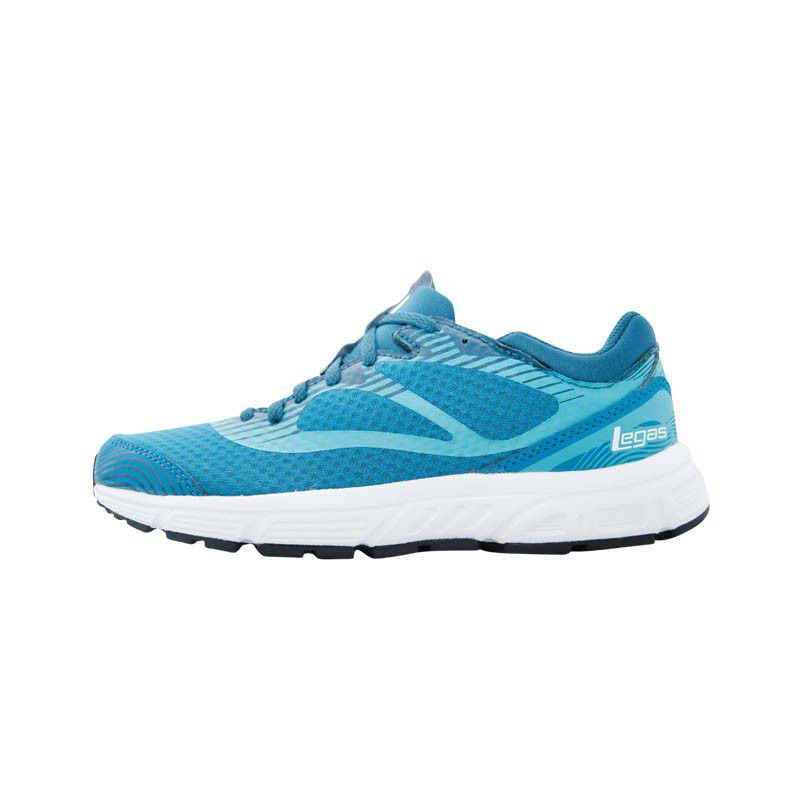 Sepatu League Legas Velt LA W Blue Running Shoes Cewe Sneakers Wanita Biru Original Murah Promo Disk