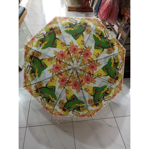 Payung Motif Buah Fruit dan Motif Burung Warna