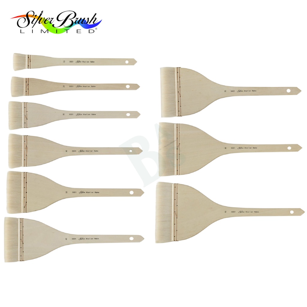 

Silver Brush, Atelier Hake 5001 Flat
