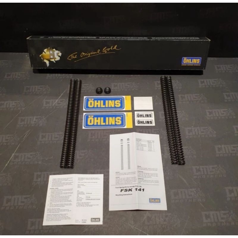 per shock shok sok Per Sok Depan Vario 150Original
Merk Ohlins
Front Fork Spring Kit
Code FSK 141
Fo