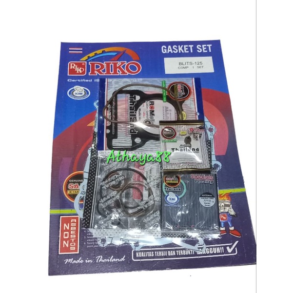 paking full set gasket set kawasaki blitz Joy blitz 125 riko