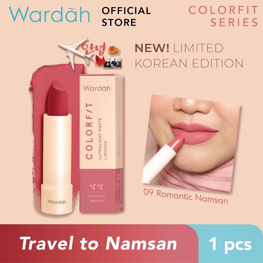 Wardah Colorfit Ultralight Matte Lipstick - Ringan dan Lembut di Bibir (Korean Limited Edition) Girlsneed77 Medan Bisa COD Bayar di Tempat