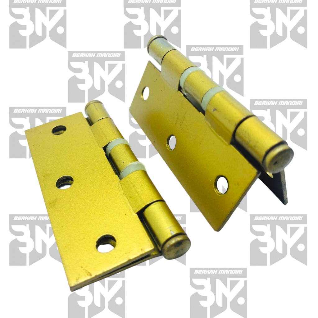 Engsel Pintu/Jendela Gold Tebal 3 inch khusus pintu rumah besar engsel pintu baut 3 Berkualitas Kuat Ekonomis Harga Per 1 Pasang