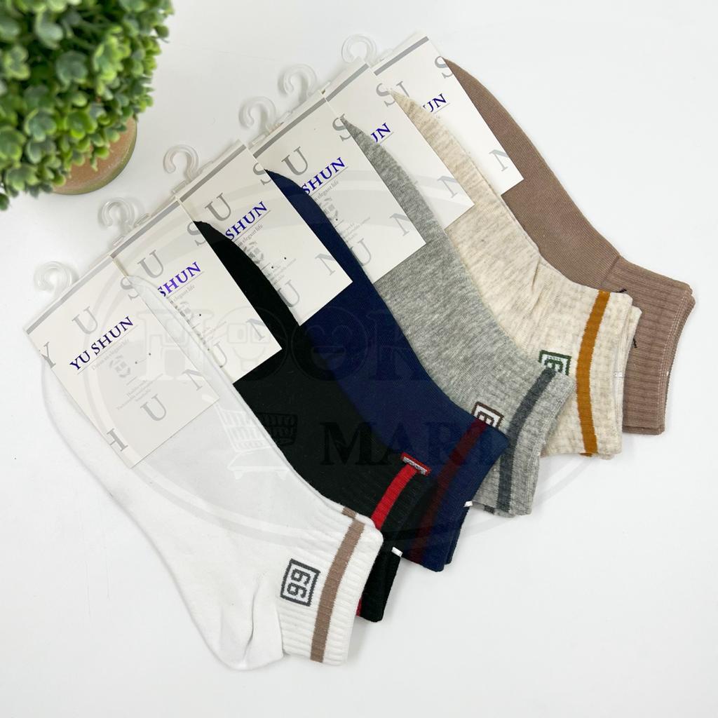 HK Kaus Kaki Olahraga Pria Ankle Motif Premium / Pendek Short Screw Socks Import