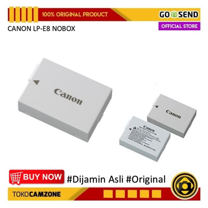 Baterai Canon Lp-E8 No-Box - Original