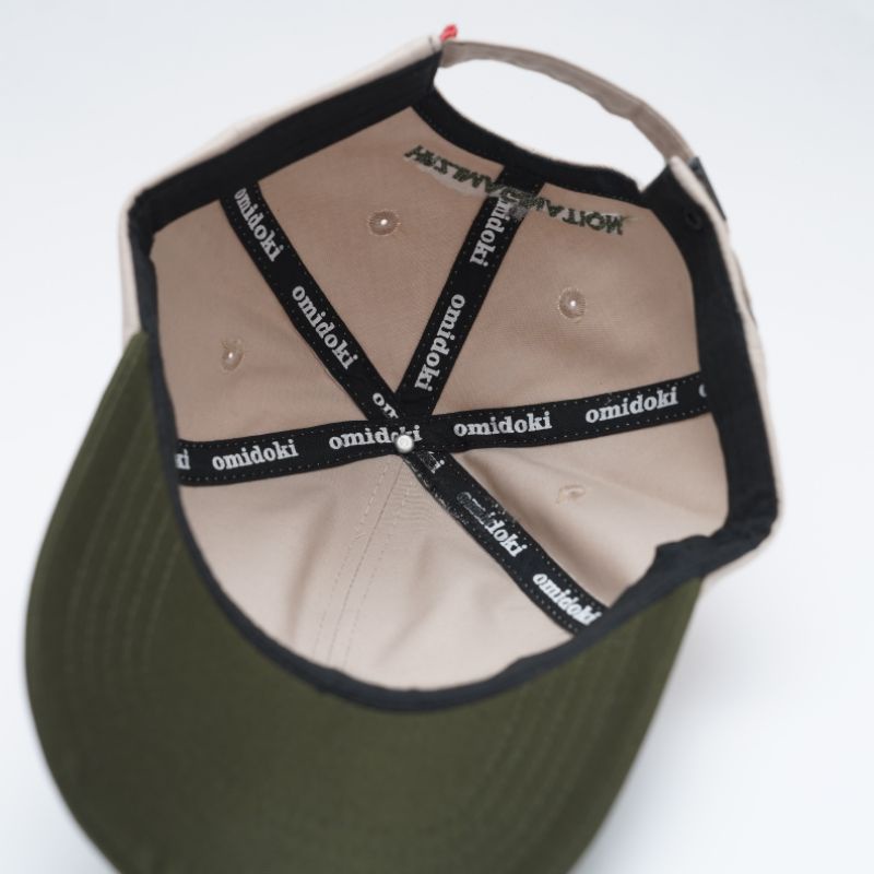 Omidoki Topi Polo Cap Ijo Army Cream