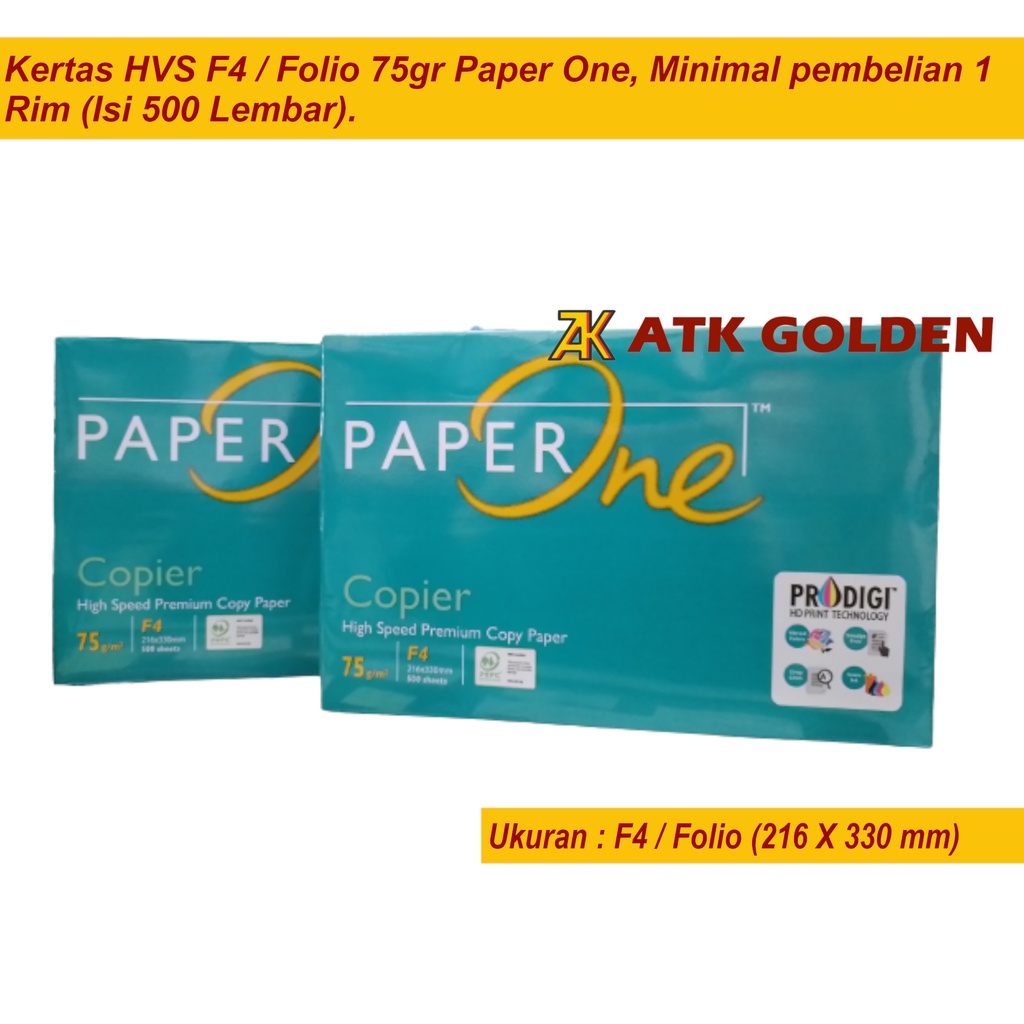 Jual Kertas Hvs F Gr Paper One Shopee Indonesia