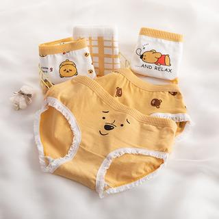 COD CD Wanita motif winnie, Celana Dalam Motif Lucu Korea Imut Import C40