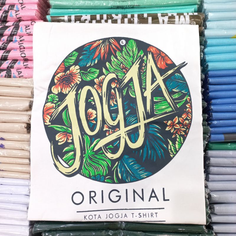 KAOS PUTIH KHAS KAOS JOGJA OLEH OLEH MALIOBORO