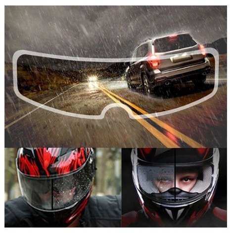 STIKER ANTI FOG KACA HELM MOTOR ANTI EMBUN HELM ANTI AIR HUJAN HELM FILM HELMET VISOR KACA FILM HELm