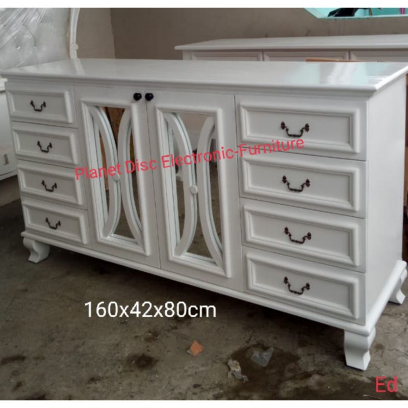 Meja serbaguna kayu solid 160cm lemari serbaguna bufet tv rak serbaguna rak baju lemari pakaian prom