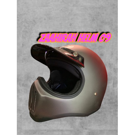 HELM CAKIL-HBC CAKIL GREY DOP-HELM CAKIL-HELM FULL FACE