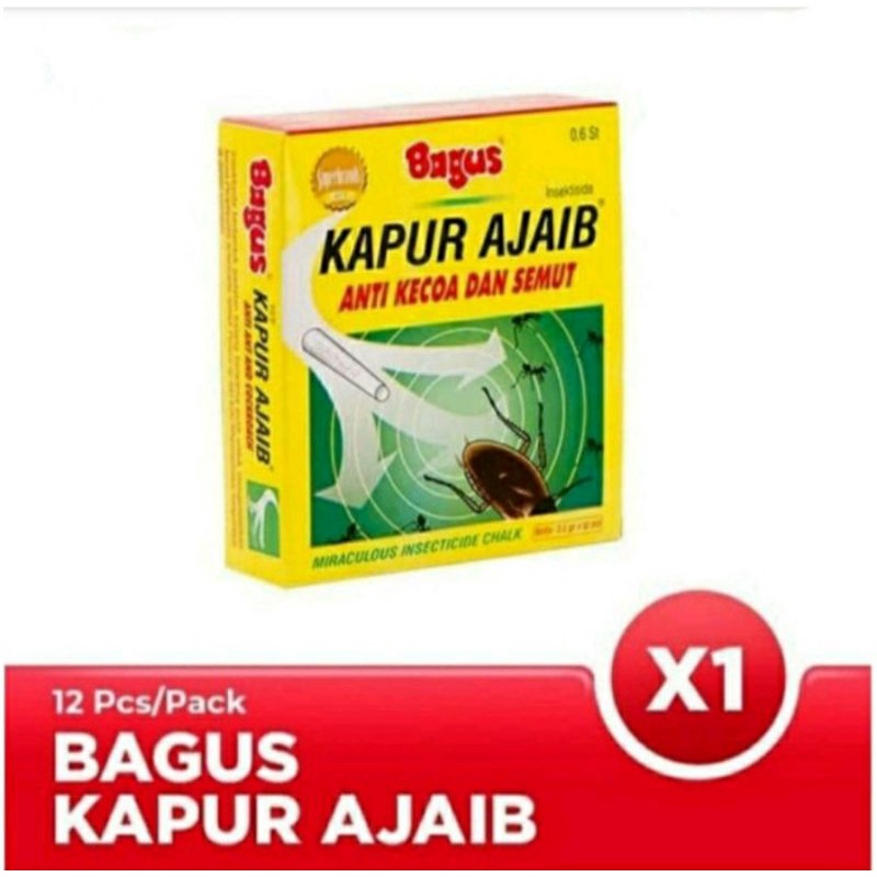 PAKET HEMAT KAPUR AJAIB ORIGINAL 1 DUS ISI 6 PAK (12 PCS)