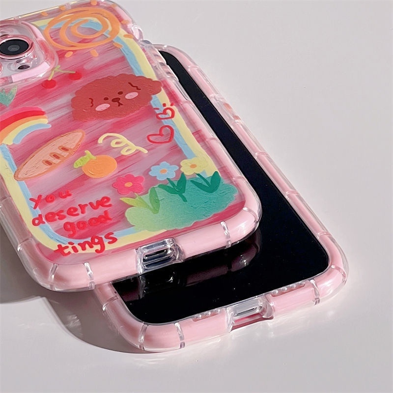 Case Motif Print Kartun Graffiti Untuk IPhone 12 13 11 Pro Max X Xs Max Xr