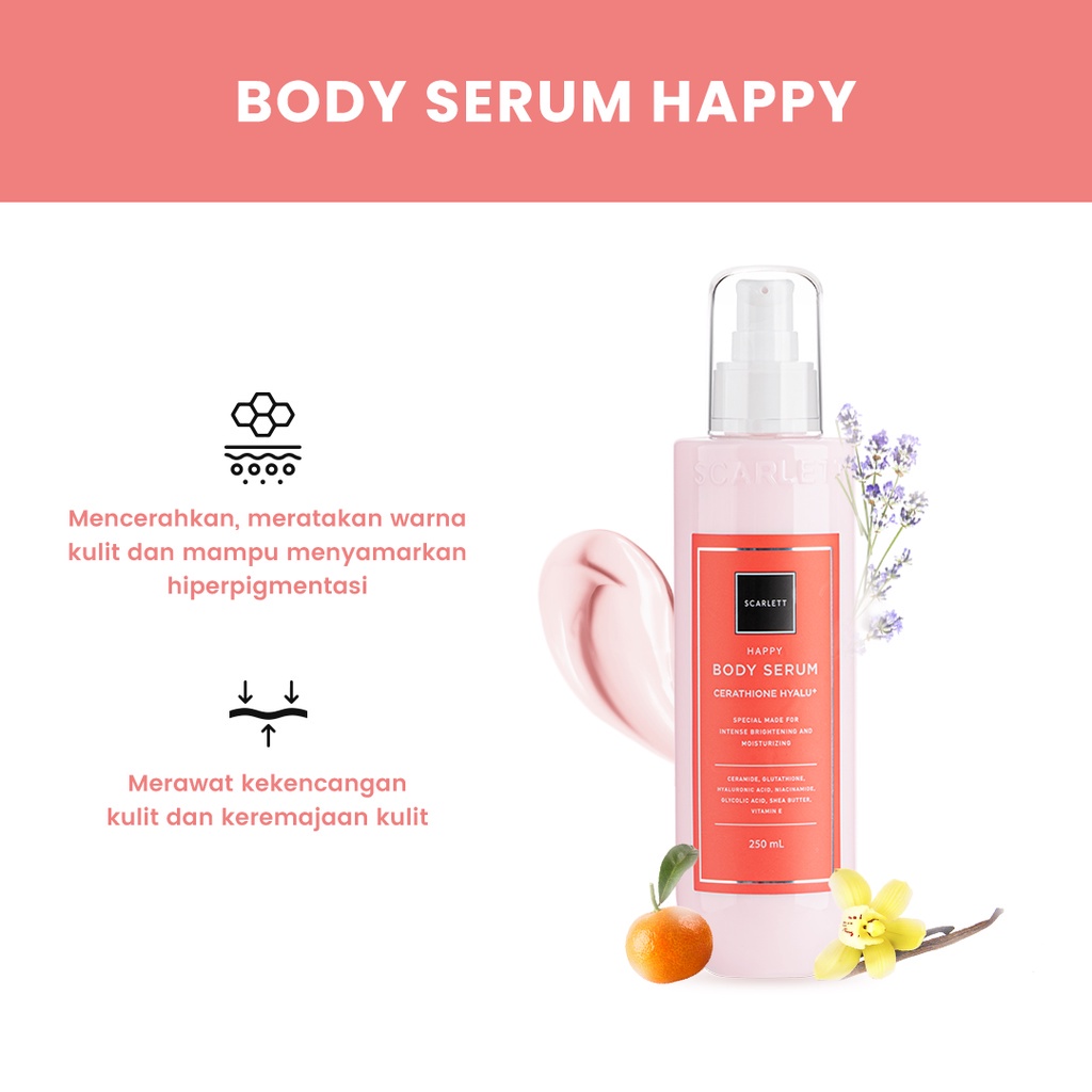 [ORI] Scarlett Whitening Body Serum Merawat Kekencangan Kulit dan Keremajaan Kulit