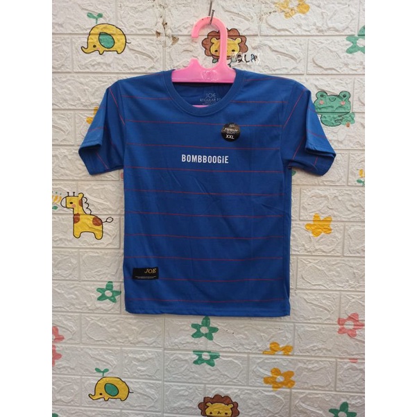 Kaos atasan anak kids umur 2-7 tahun biru