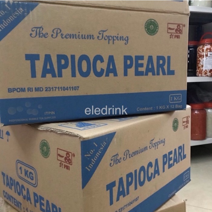 

ITPIN 12KG TAPIOCA PEARL TAPIOKA BUBBLE TEA BOBA MILK TEA