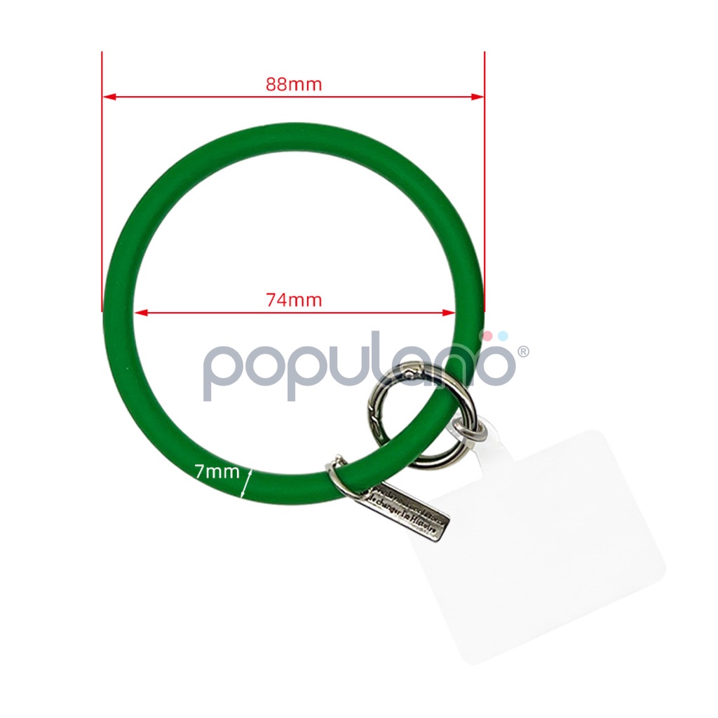 Gelang Hp Silikon Holder Bulat Phone Strap Gantung Gantungan Tangan Handphone Silicone