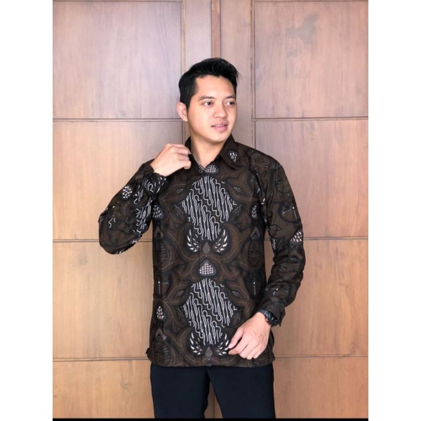 Kemeja Batik pria lengan panjang batik Kanaya full puring