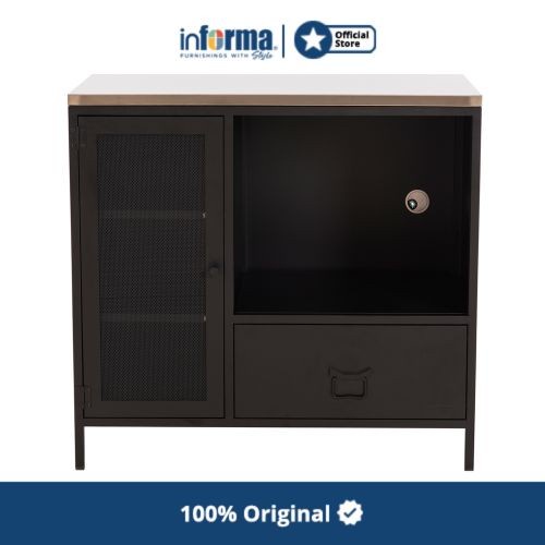 

Filling Cabinet Informa - Levon Kabinet Dapur Metal 90X45X85 Cm - Hitam