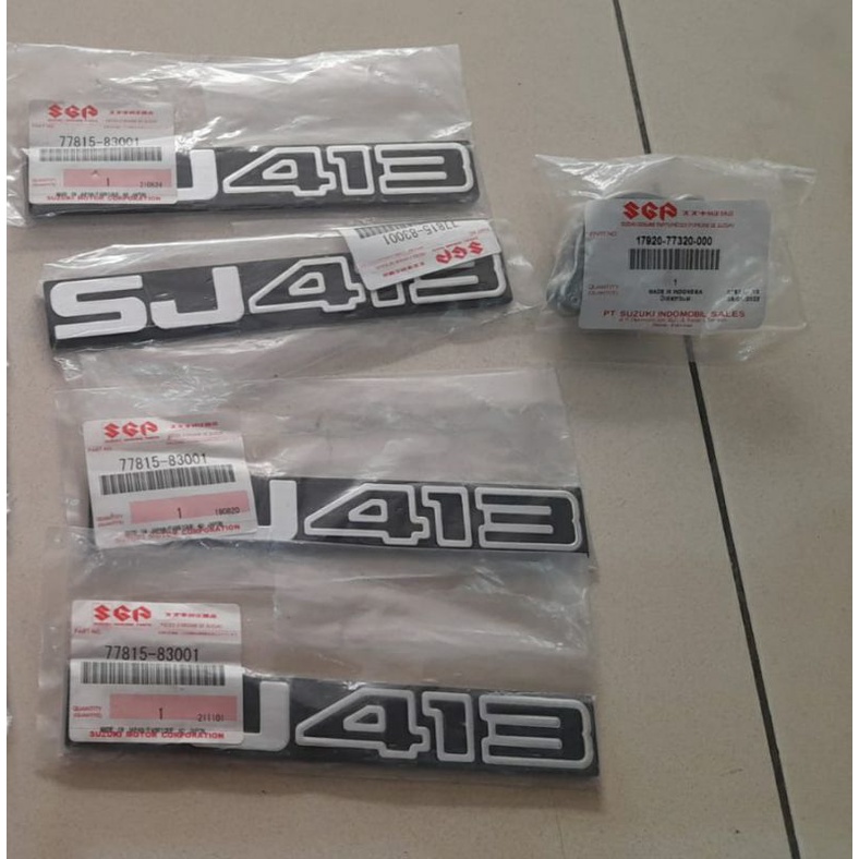 emblem sj413 suzuki jimny katana sj 413 stiker sgp ori caribian