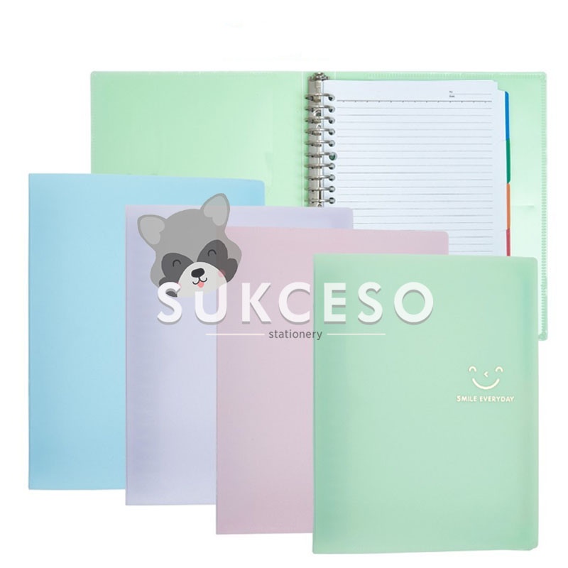 

Joyko Binder Loose Leaf Warna Pastel Color A5-MHPTSM-517 Smile Lucu Unik