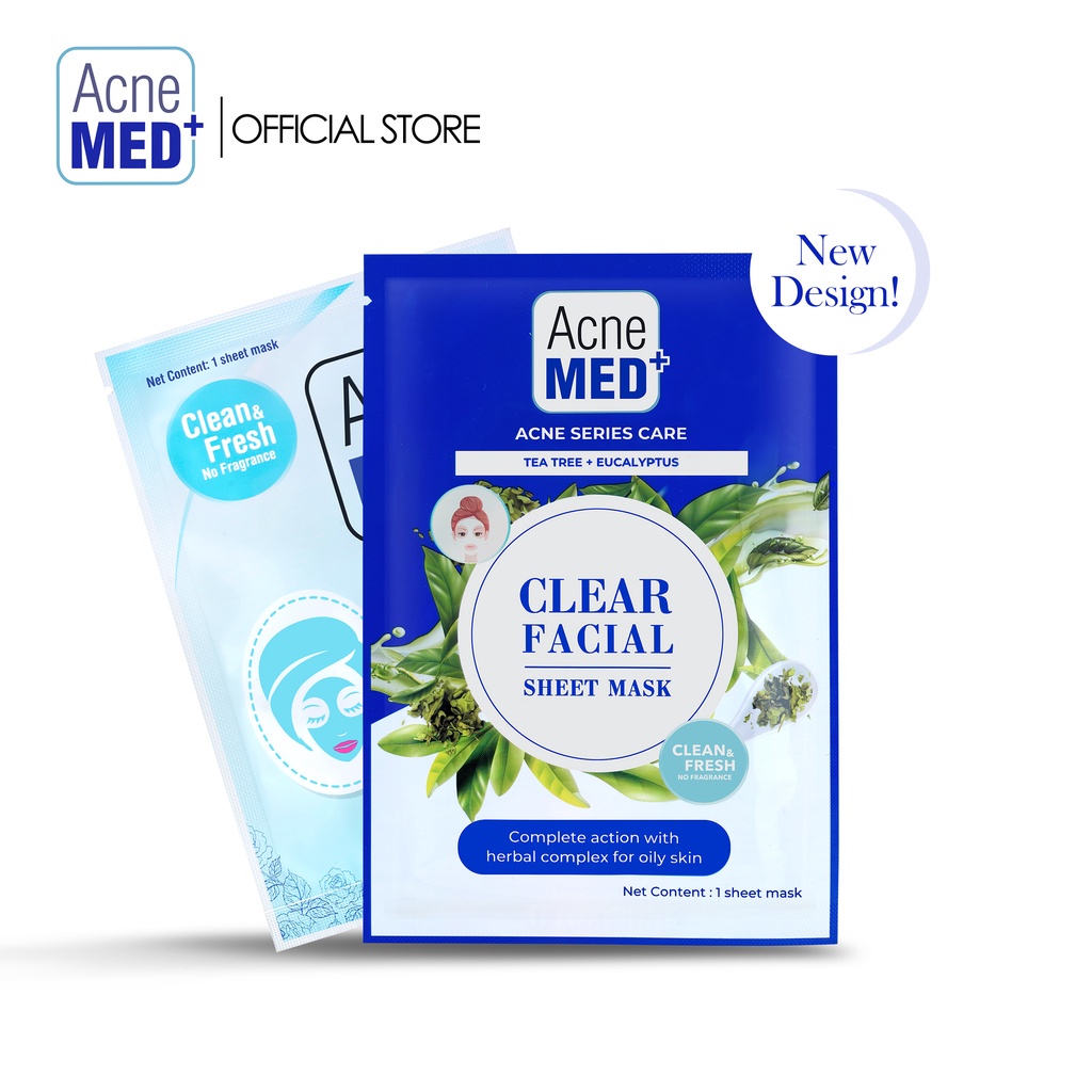 ACNE MED+ CLEAR FACIAL SHEET MASK