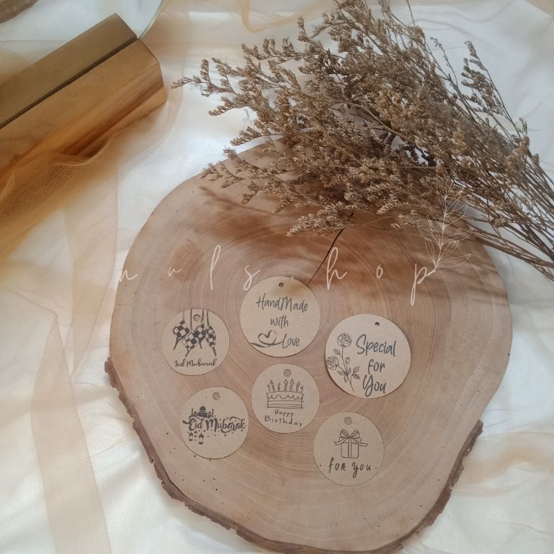 

Hang Tag Kraft Bulat Template Gift Tag Name Tag