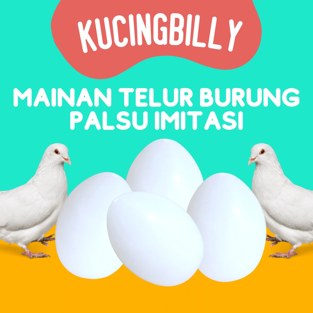 Mainan telur burung palsu imitasi