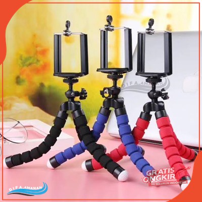 TRIPOD MINI SPIDER HOLDER HP MNI SPIDER BISA LIPAT  free clip u