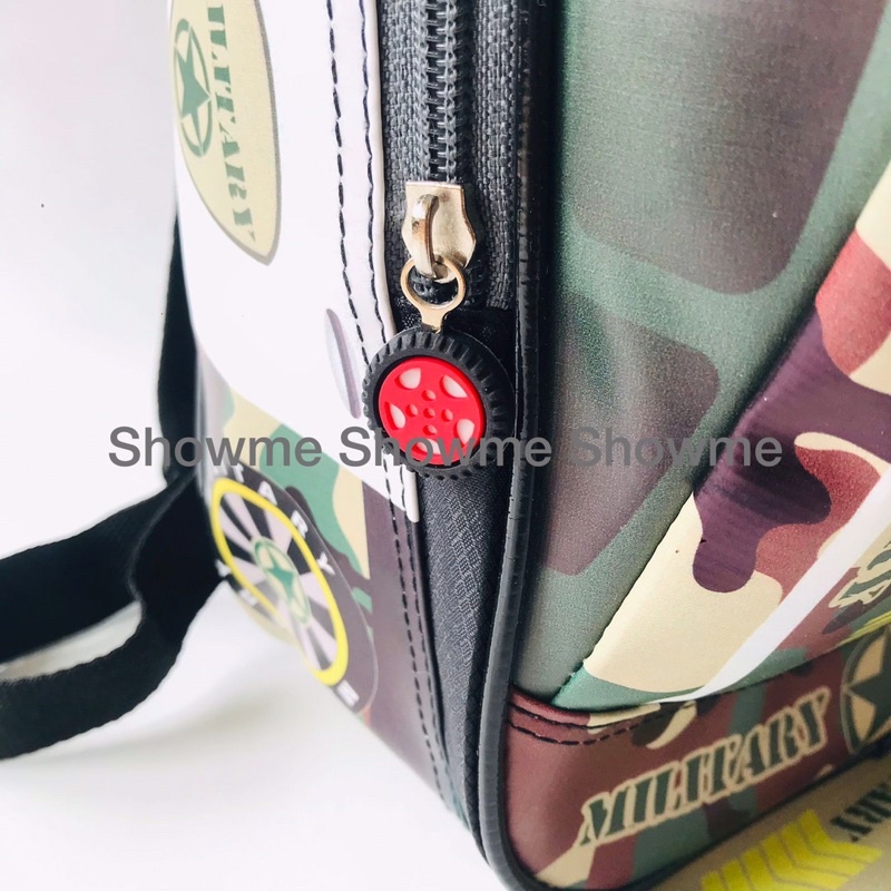 SHOWME TAS RANSEL MOBIL ANAK SEKOLAH PAUD - TK KUALITAS PREMIUM - BATOK GAMBAR TIMBUL - MILITARY - ARMY - TENTARA - BINTANG - SOLDIERS