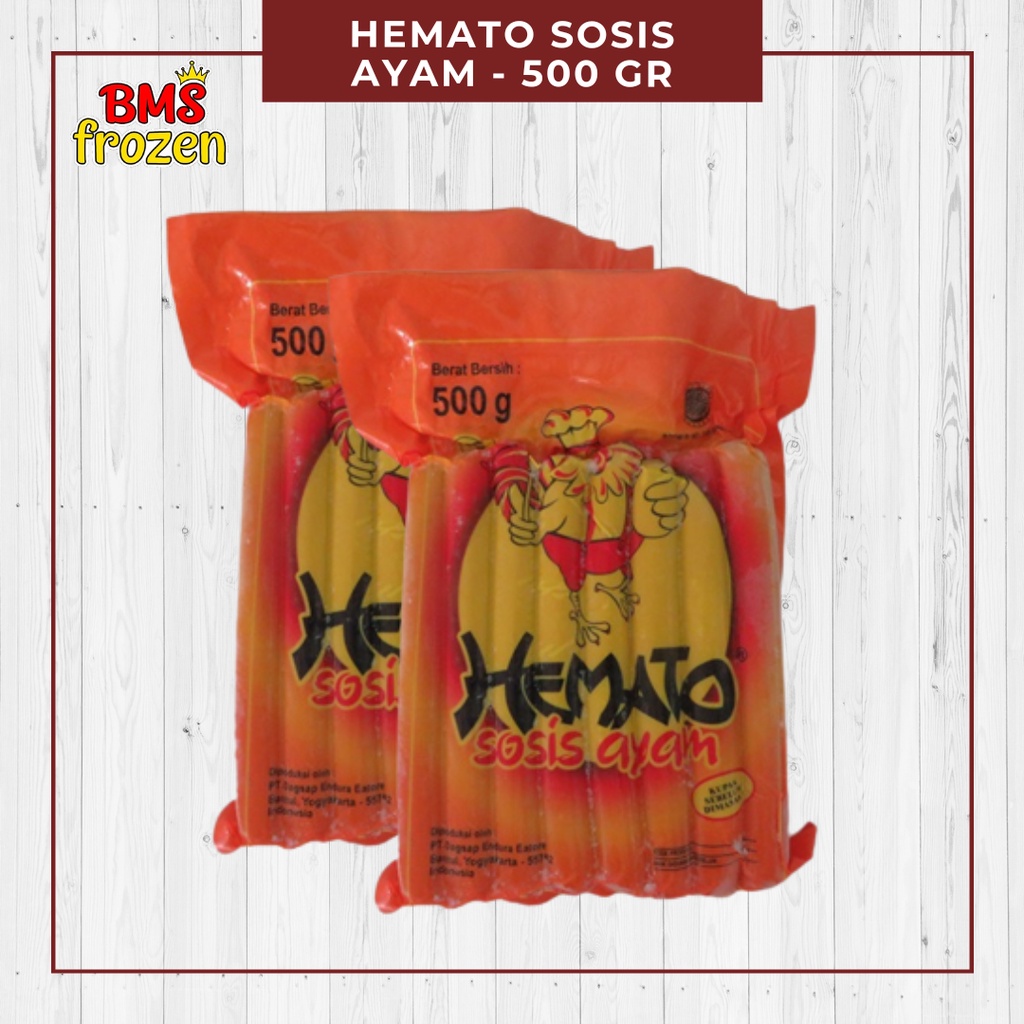 

BMS Froze Mart | Hemato Sosis Ayam - Hemato Sosis Sapi