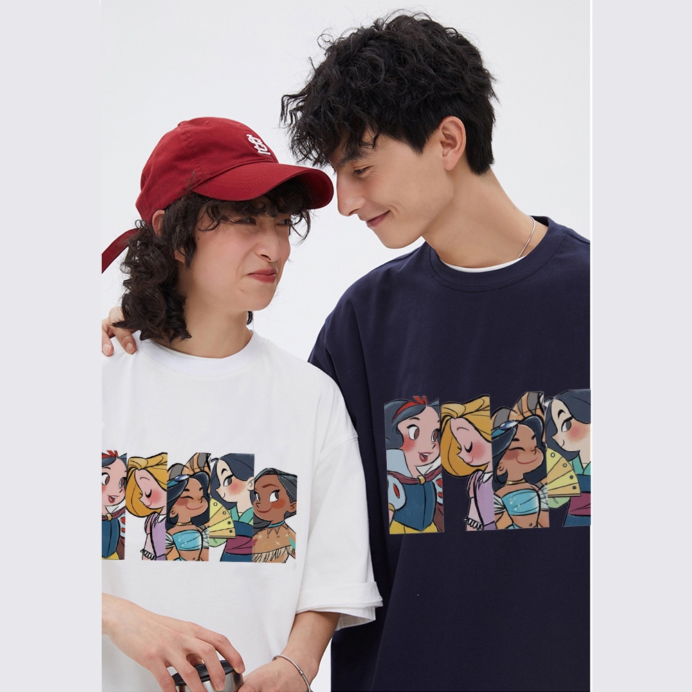 RDGF official shop 2023 winter new couple sweater snow White cartoon anime trendy top boy chen'shan baju hitam kaos polos kaos couple atasan wanita terbaru