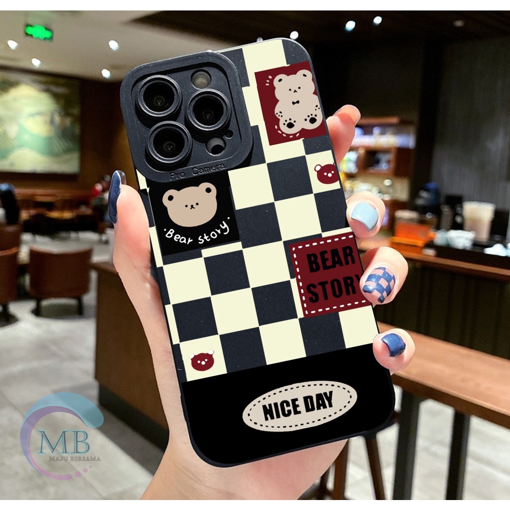 SS118 CASING SOFTCASE BEAR STORY IPHONE 6 6S 7 7+ 8 8+ X XS XR MAX MB3996