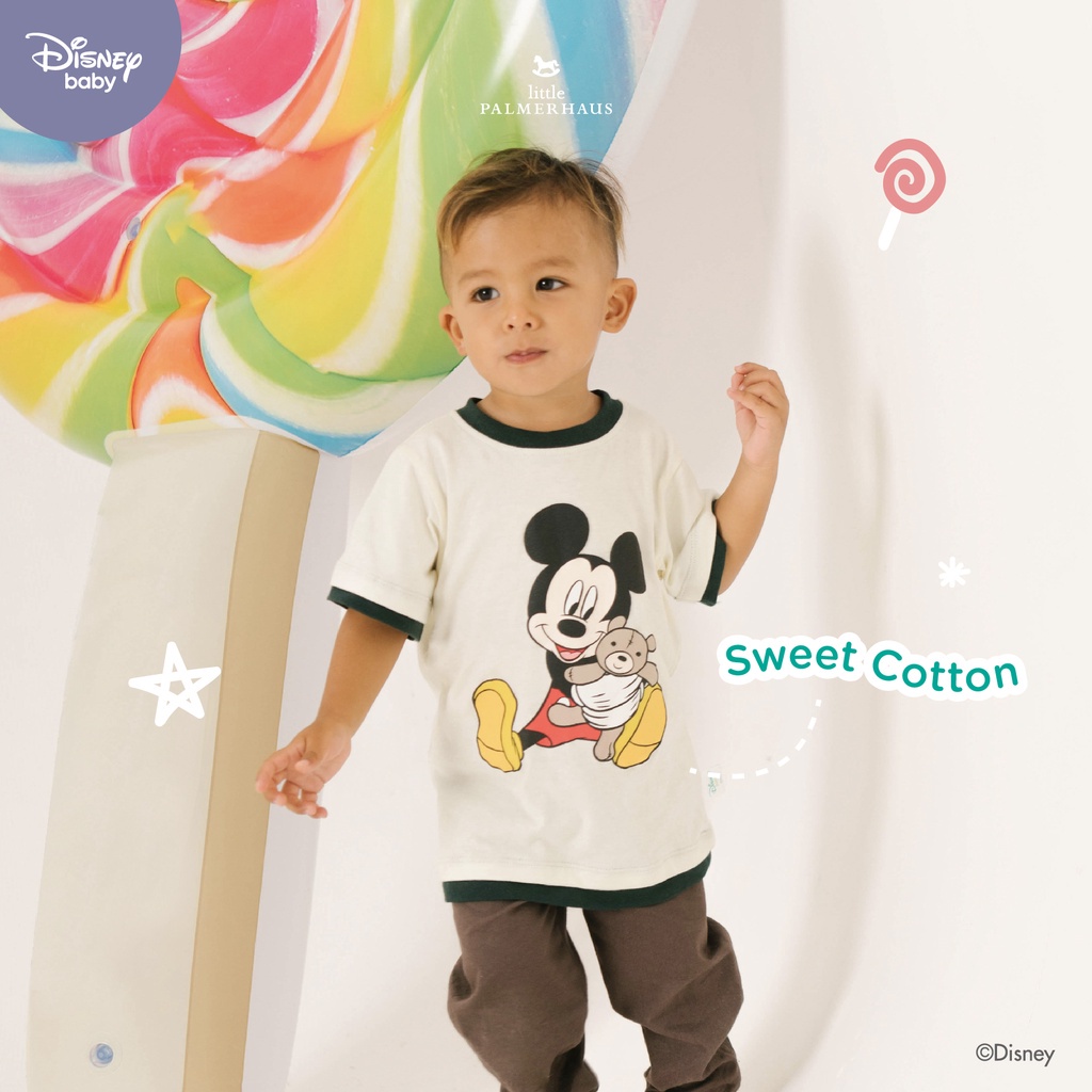 Baju Bayi Kaos Oblong Atasan Anak Little Palmerhaus - Disney Jolly Mickey T-shirt 0 6 12 Bulan 1-3 Tahun