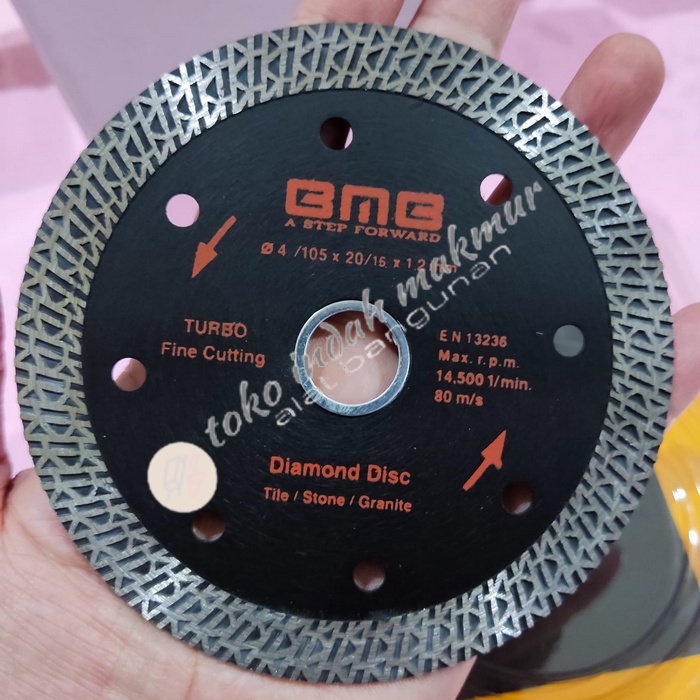 BMB Diamond Wheel Batik Turbo 4 Inch Mata Pisau Potong Keramik Granit marmer mata gerinda