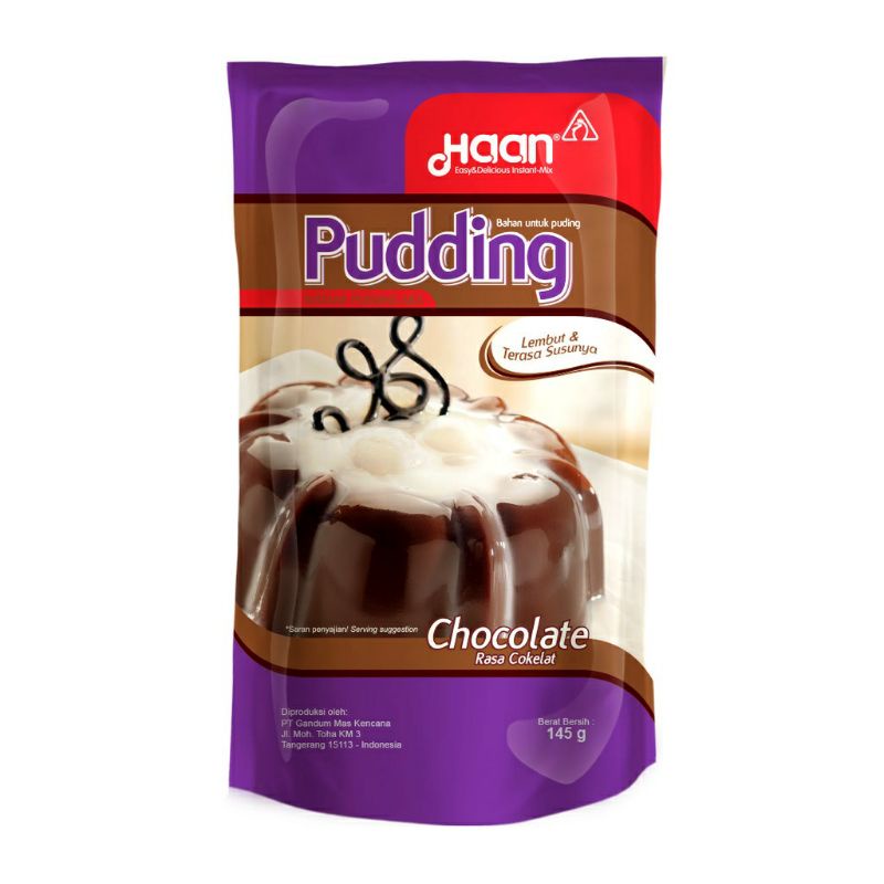 

PUDDING | HAAN PUDDING CHOCOLATE 145G | PUDING COKLAT