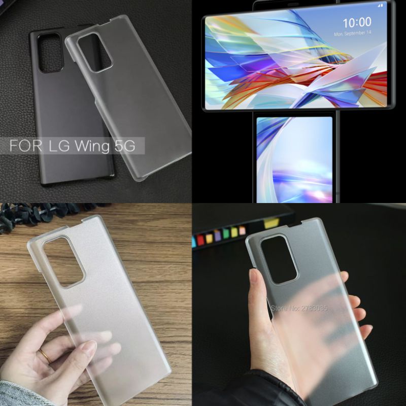 LG Wing Hard Case Anticrack Matte Anti Sidik Jari | Transparent Hardcase LG Wing