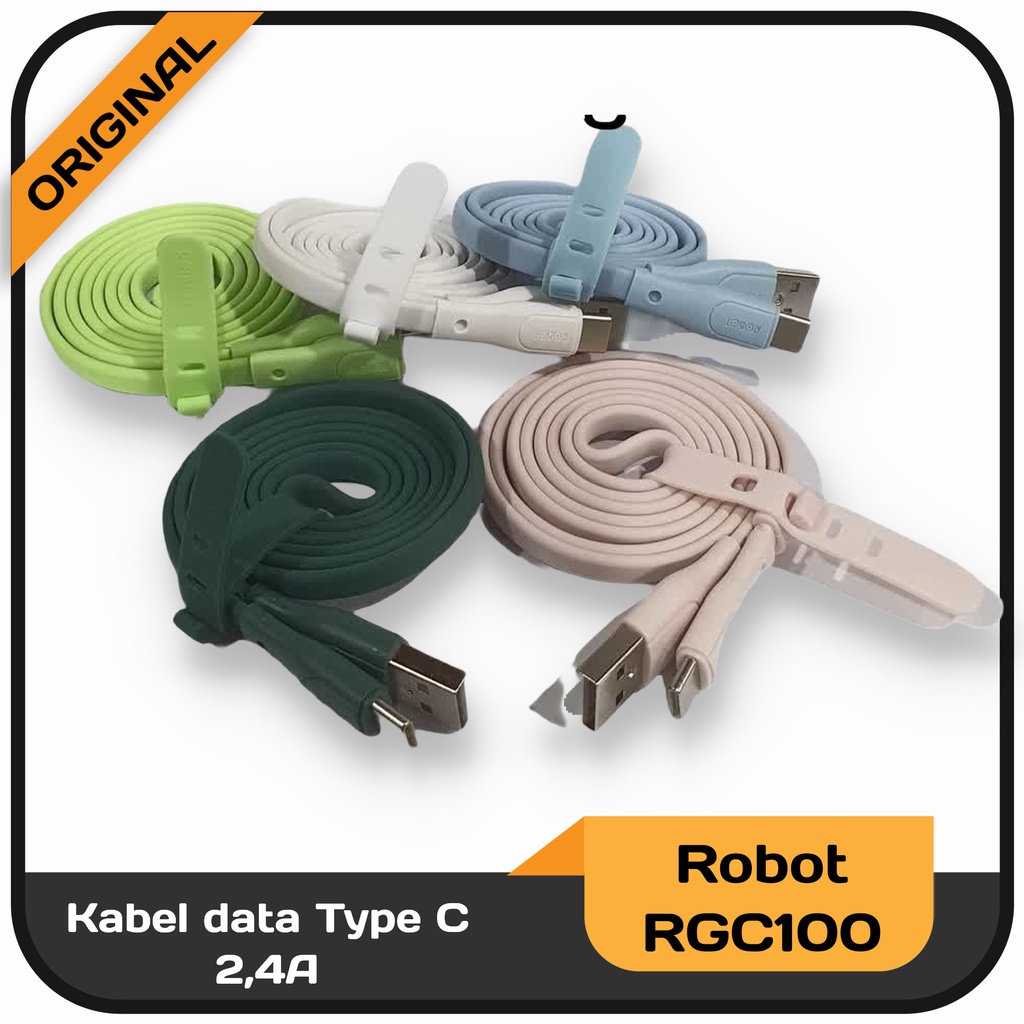 Kabel data Type C Robot RGC100 2,4A Fast charging per pc