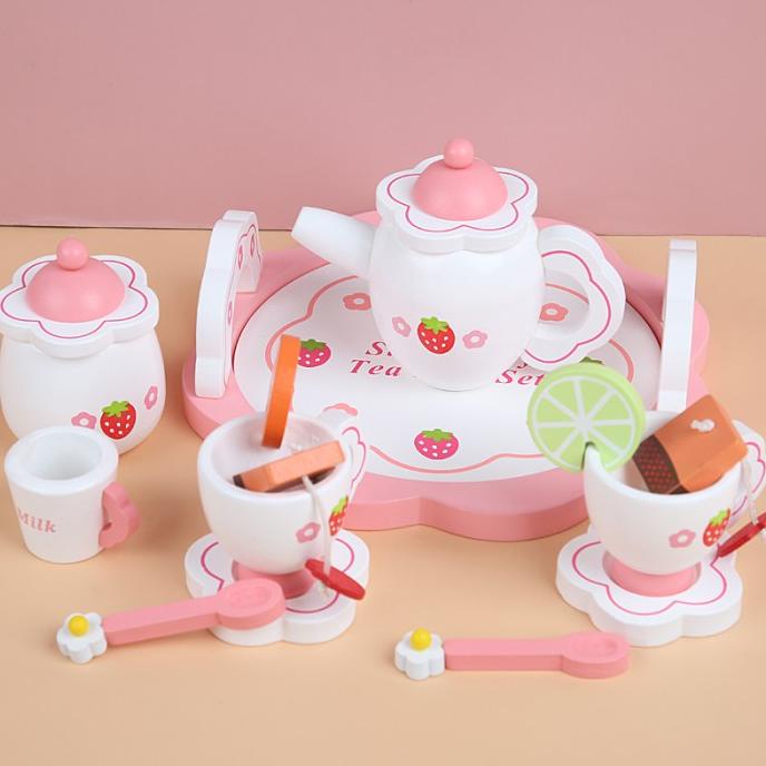 Mother Garden Tea Time Set mainan edukasi anak kayu wooden toys