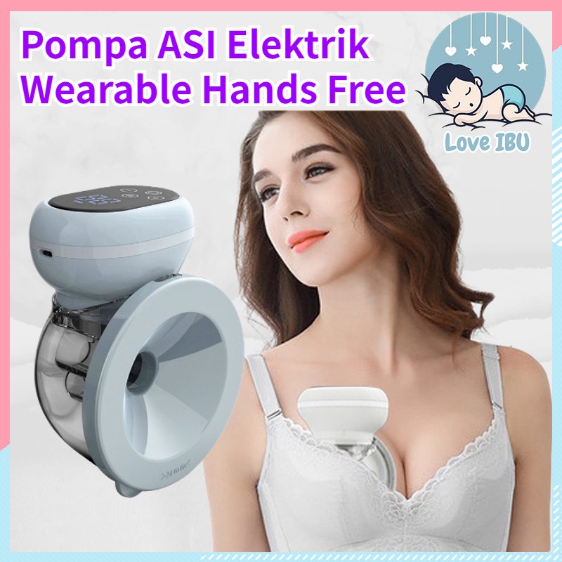 Pompa ASI Elektrik Wearable Hands Free Breast Pump Handsfree Portable Rechargeable Wearable Pompa ASI Elektrik/Handsfree Wireless Electric Breast Pump Single Breast Pump Pompa ASI Elektrik Hands Free / Breast Pump Electric Wearable Pompa ASI