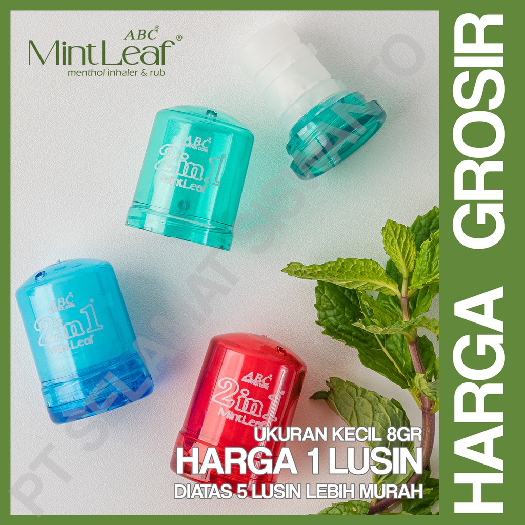 grosir - menthol MintLeaf abc kecil (8gr) inhaler & obat gosok