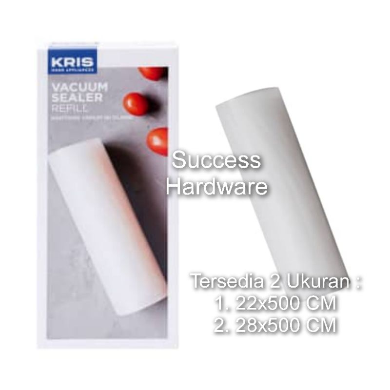 KRIS PLASTIK VAKUM ROLL REFILL VACUUM SEALER BAG 2 ROLL KANTONG VAKUM