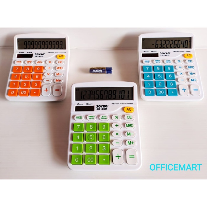 

Calculate Kalkulator 12 Digits Joyko Cc-8Co Check & Correct